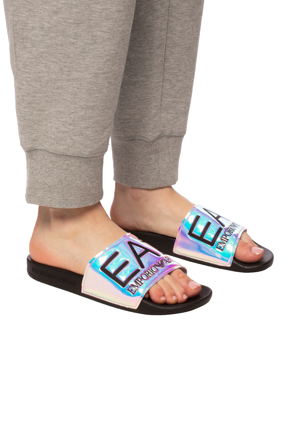 Emporio armani sliders discount womens